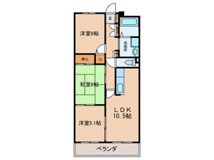 サーナ野並の物件間取画像